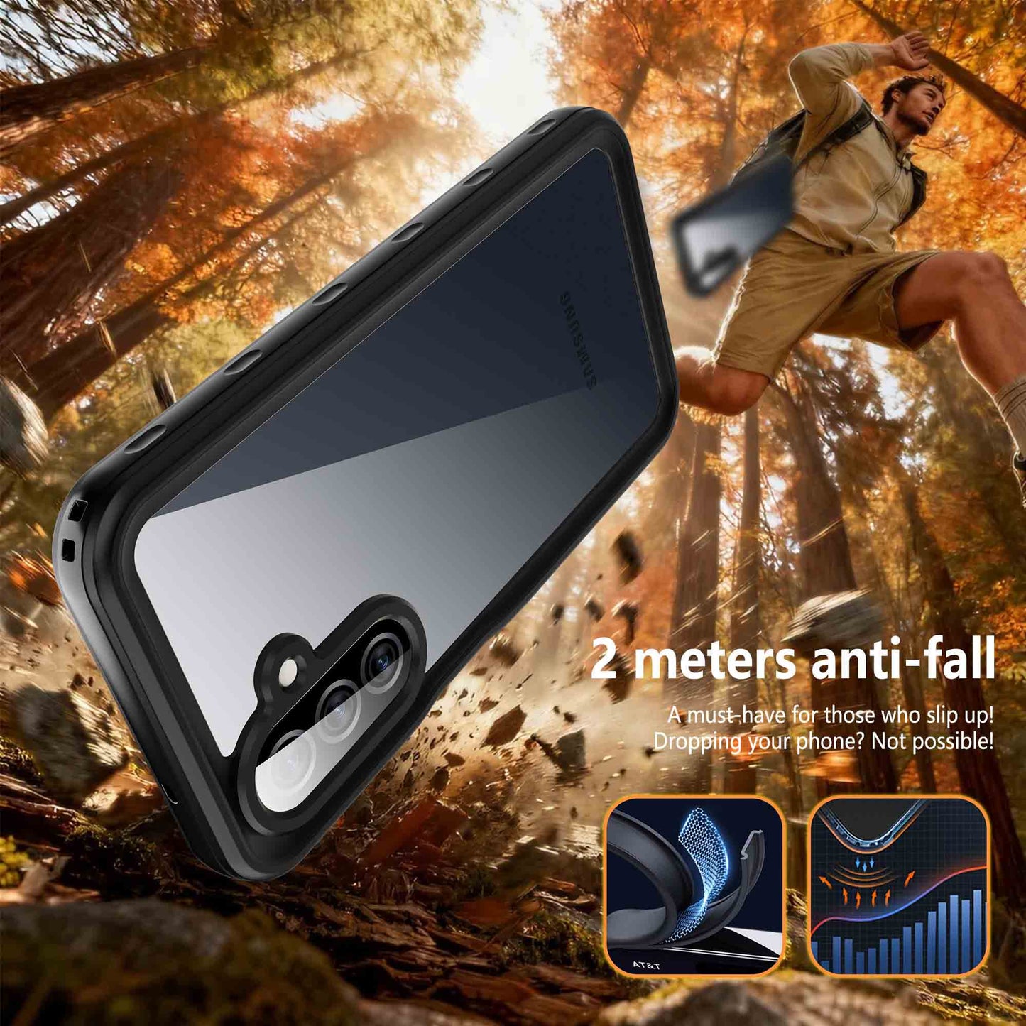 Ultramarine Technology Full-Body IP68 Waterproof Phone Case Shockproof & Ultra HD Clear - Galaxy A27