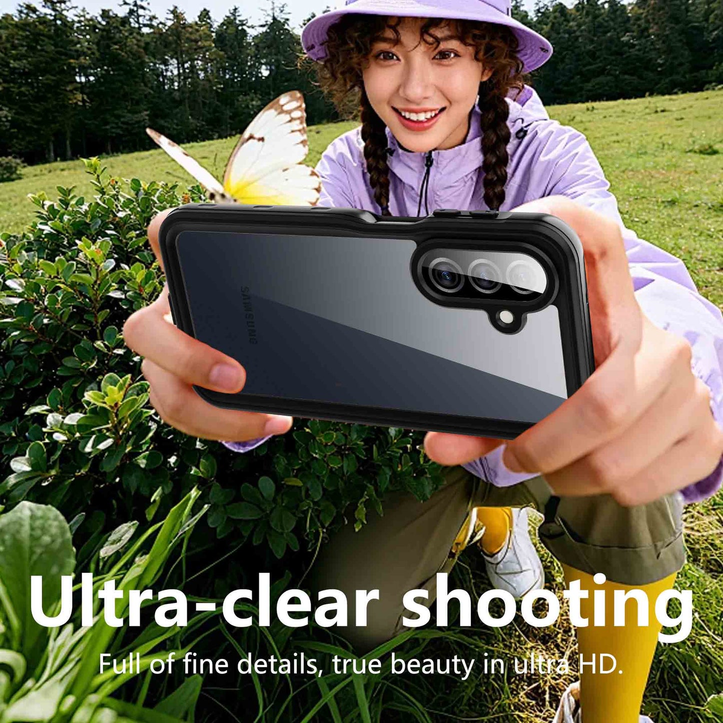 Ultramarine Technology Full-Body IP68 Waterproof Phone Case Shockproof & Ultra HD Clear - Galaxy A27