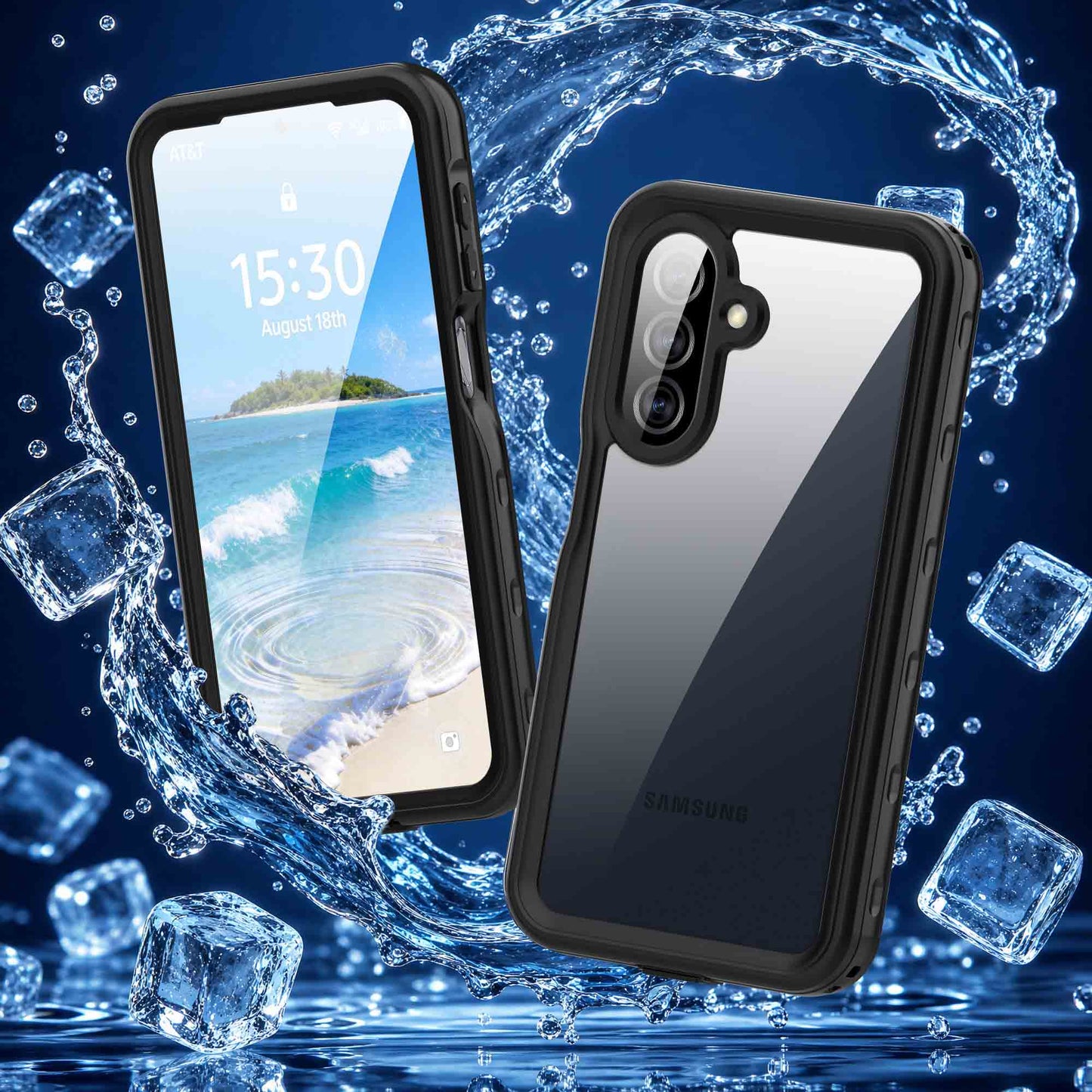 Ultramarine Technology Full-Body IP68 Waterproof Phone Case Shockproof & Ultra HD Clear - Galaxy A27