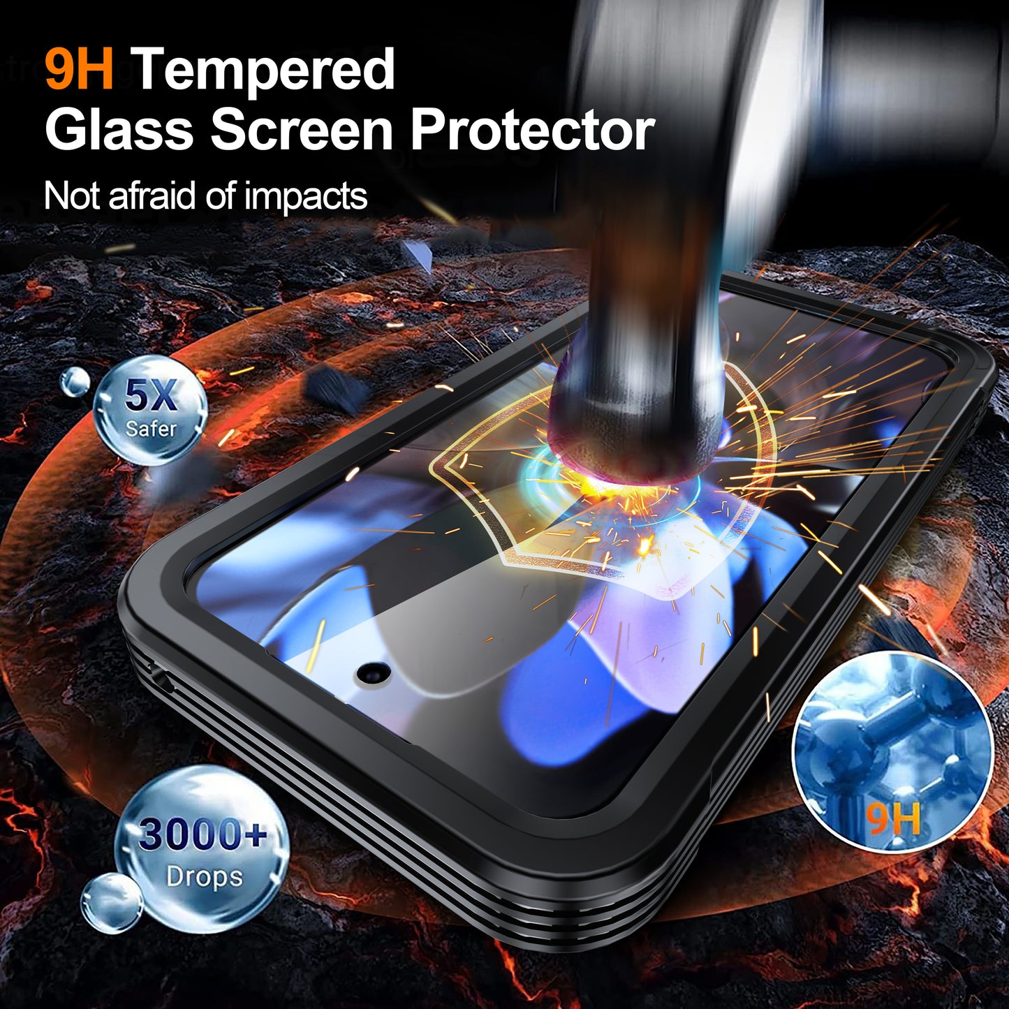 Ultramarine Technology 360 Full-Body Protection MagSafe Rugged Series Phone Case | Clear - Google Pixel 11