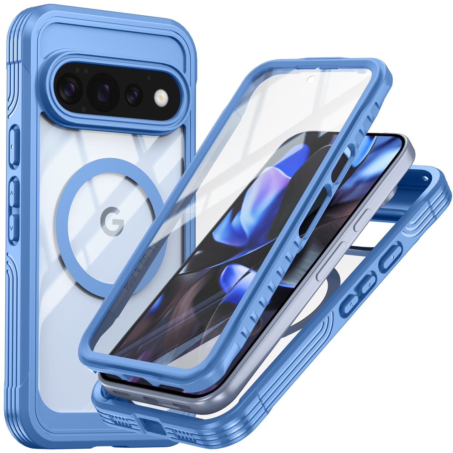 Ultramarine Technology 360 Full-Body Protection MagSafe Rugged Series Phone Case | Clear - Google Pixel 11