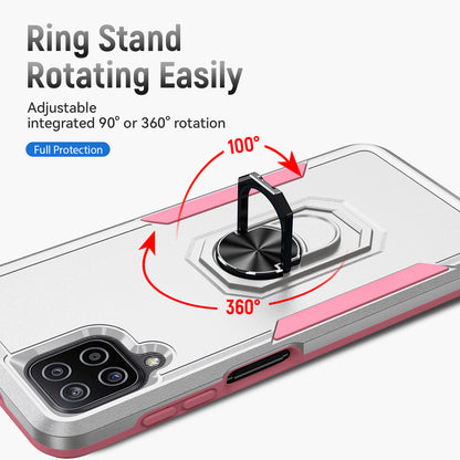 Pioneer Galaxy A12 Case Rotating Ring Stand