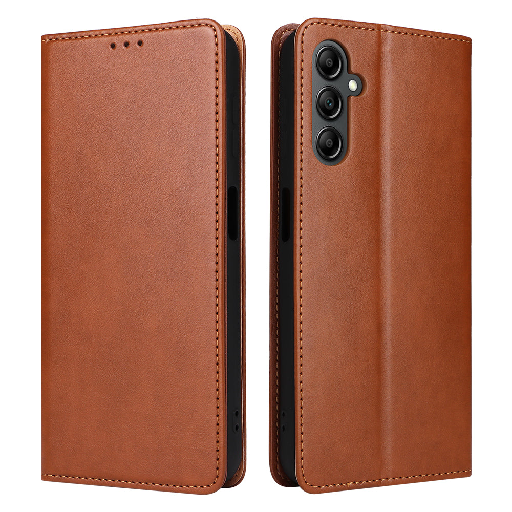 PU Leather Galaxy A14 Case Wallet Stand Texture Deluxe