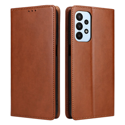 PU Leather Galaxy A23 Case Wallet Stand Texture Deluxe