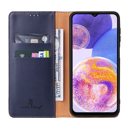 PU Leather Galaxy A23 Case Wallet Stand Texture Deluxe