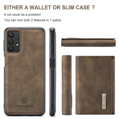 Retro Detachable Fold Wallet Galaxy A32 Case Magnetic Clip