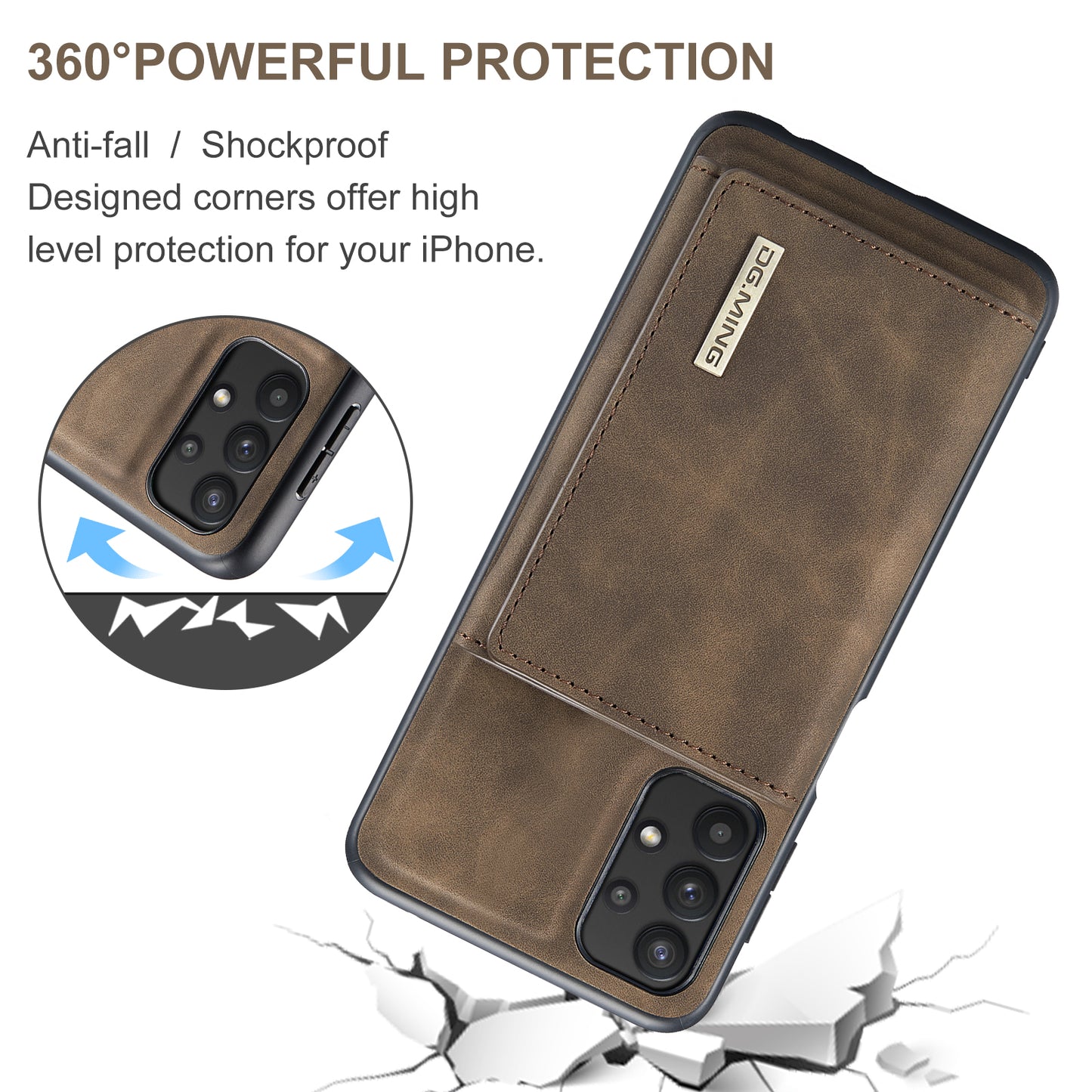 Retro Detachable Fold Wallet Galaxy A32 Case Magnetic Clip