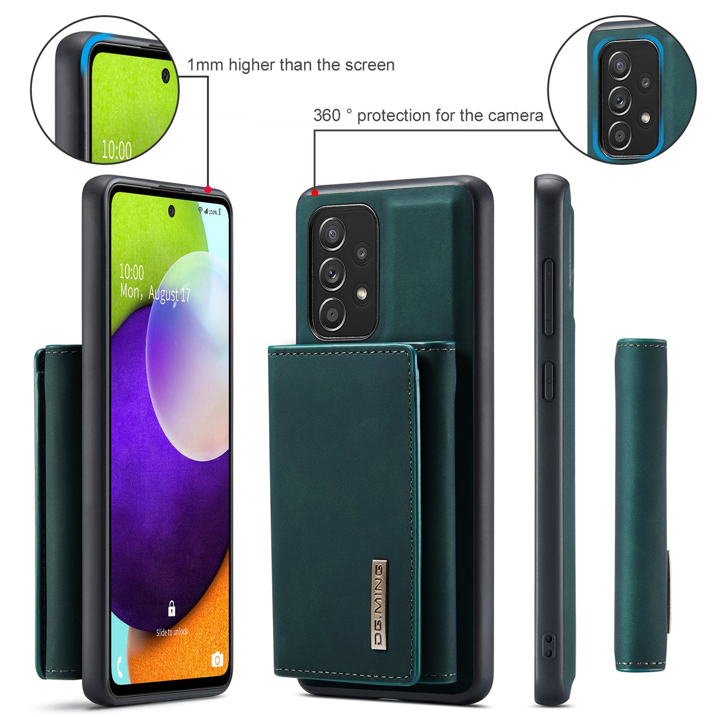 Retro Detachable Fold Wallet Galaxy A52s Case Magnetic Clip