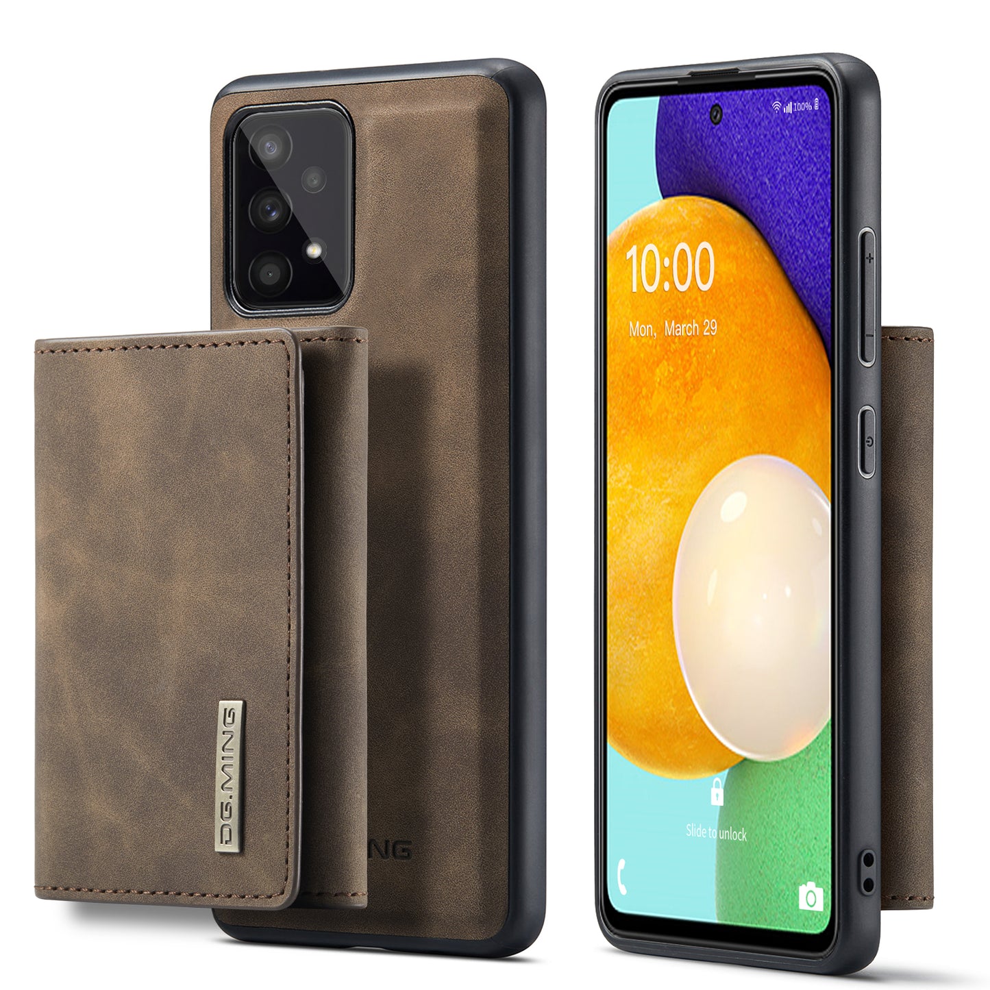 Retro Detachable Fold Wallet Galaxy A53 Case Magnetic Clip