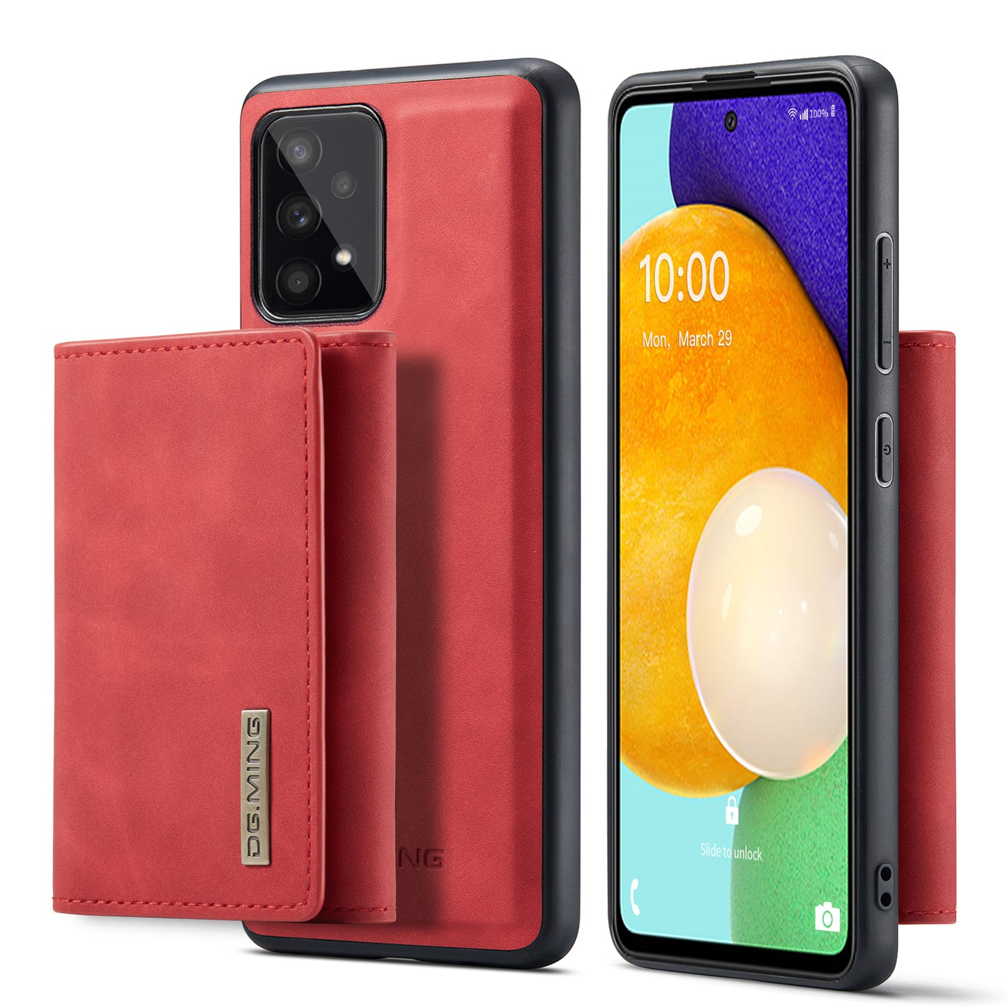 Retro Detachable Fold Wallet Galaxy A53 Case Magnetic Clip