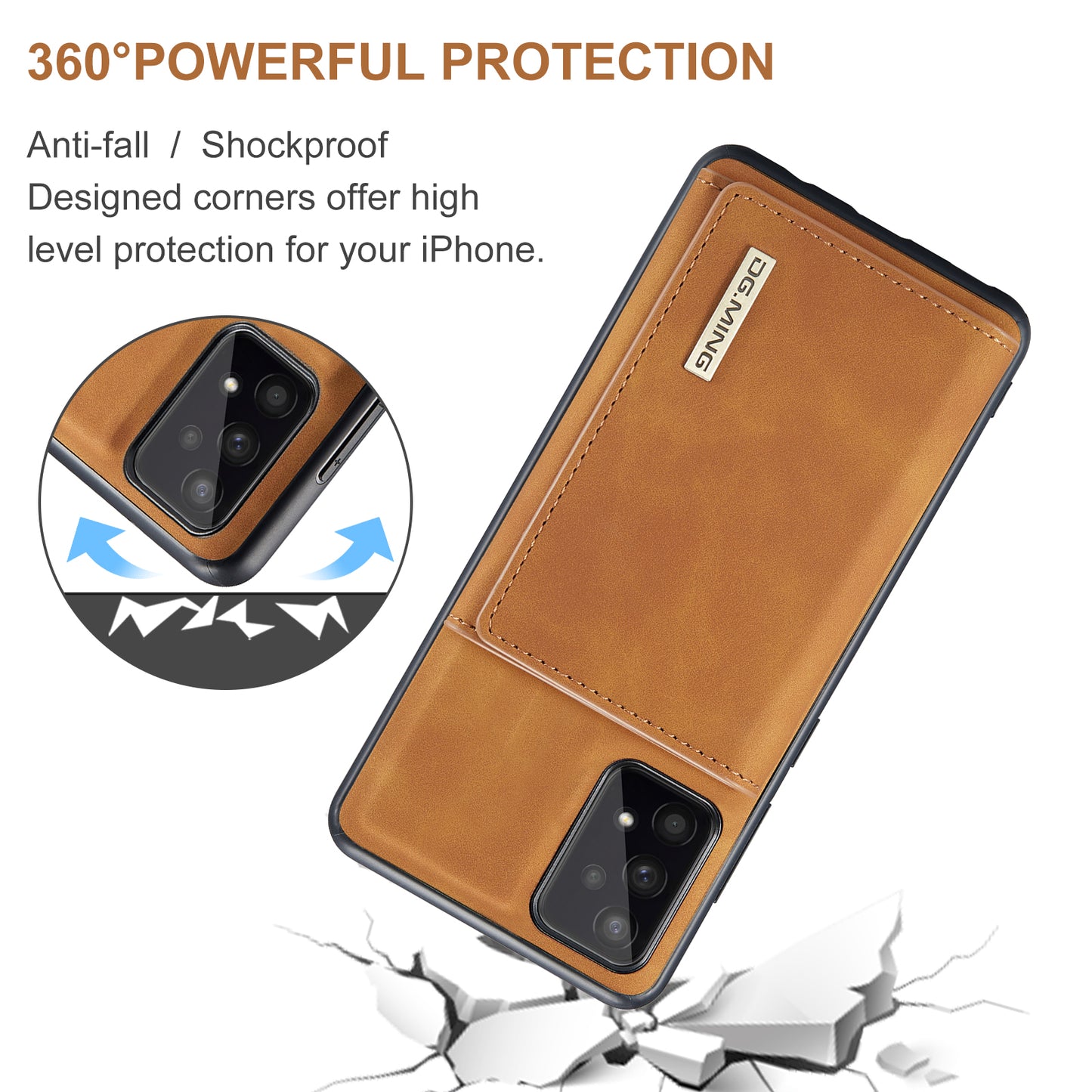 Retro Detachable Fold Wallet Galaxy A53 Case Magnetic Clip