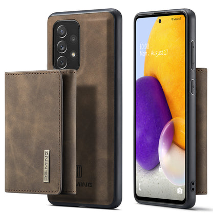 Retro Detachable Fold Wallet Galaxy A72 Case Magnetic Clip