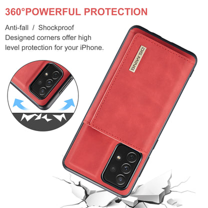 Retro Detachable Fold Wallet Galaxy A72 Case Magnetic Clip