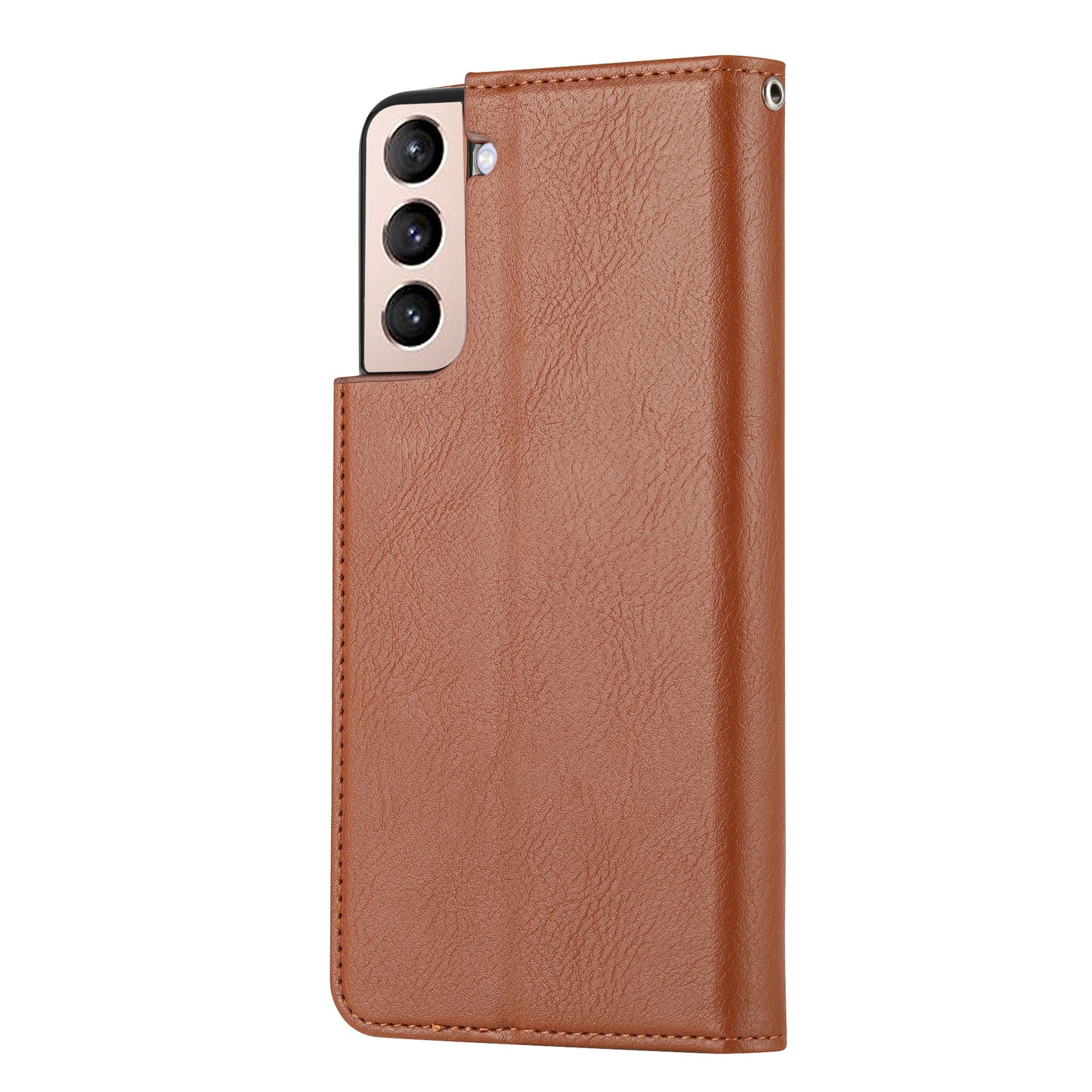 Classical Knead Leather Galaxy S22 Case with Notes Pocket