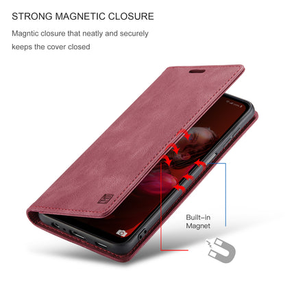 Luxury Retro Leather Galaxy A32 Case Magnetic Buckle RFID