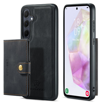 Magnetic Detachable Card Holder Galaxy A35 Case Leather Flip