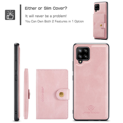 Magnetic Detachable Card Holder Galaxy A22s Case Leather Flip