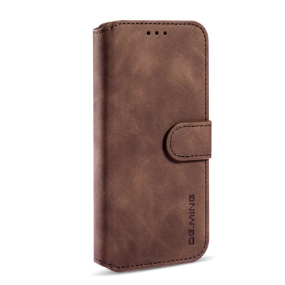 Retro Leather Edge Galaxy A01 Case with Hand Strap