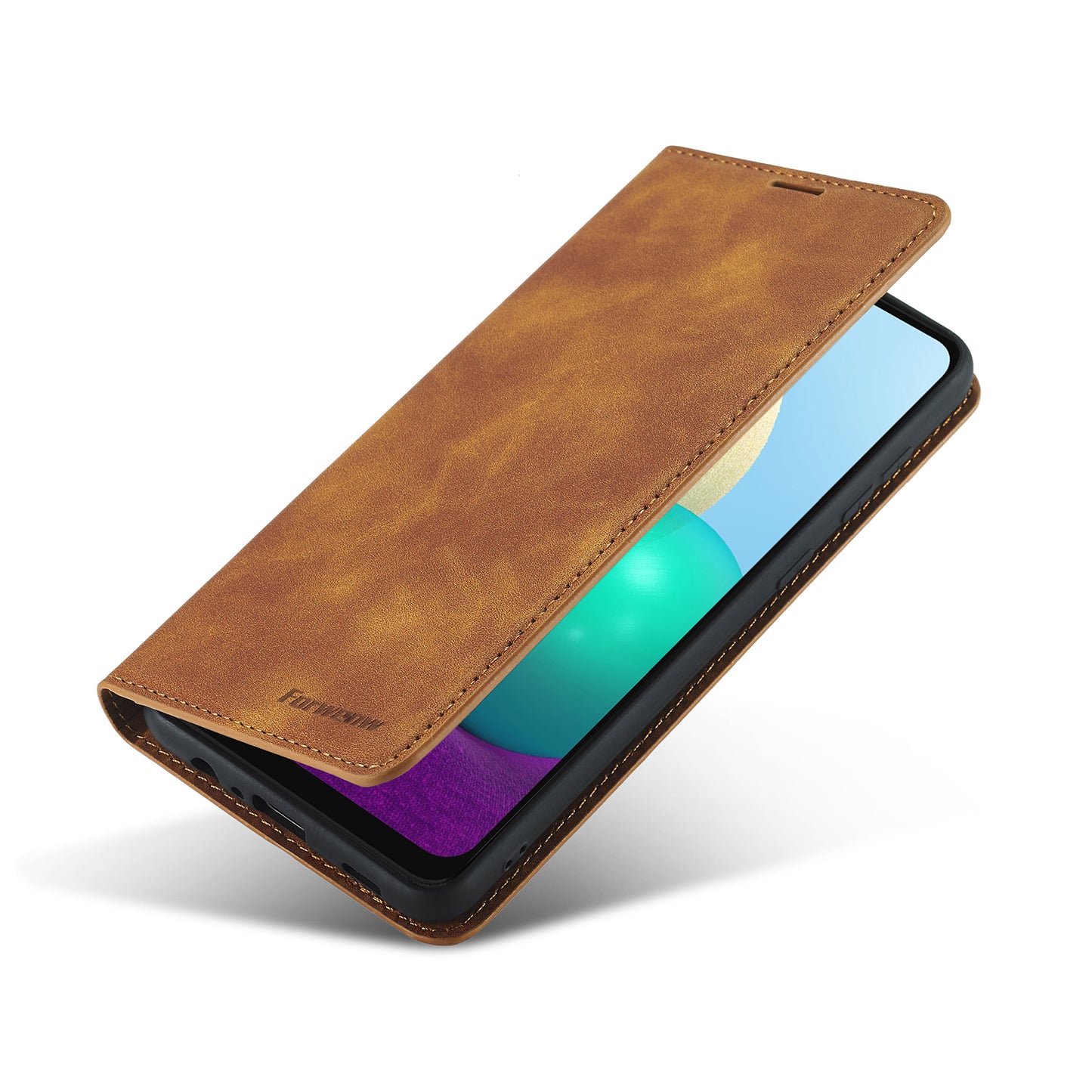 Illusion Slim Retro Leather Galaxy A02 Case Magnetic