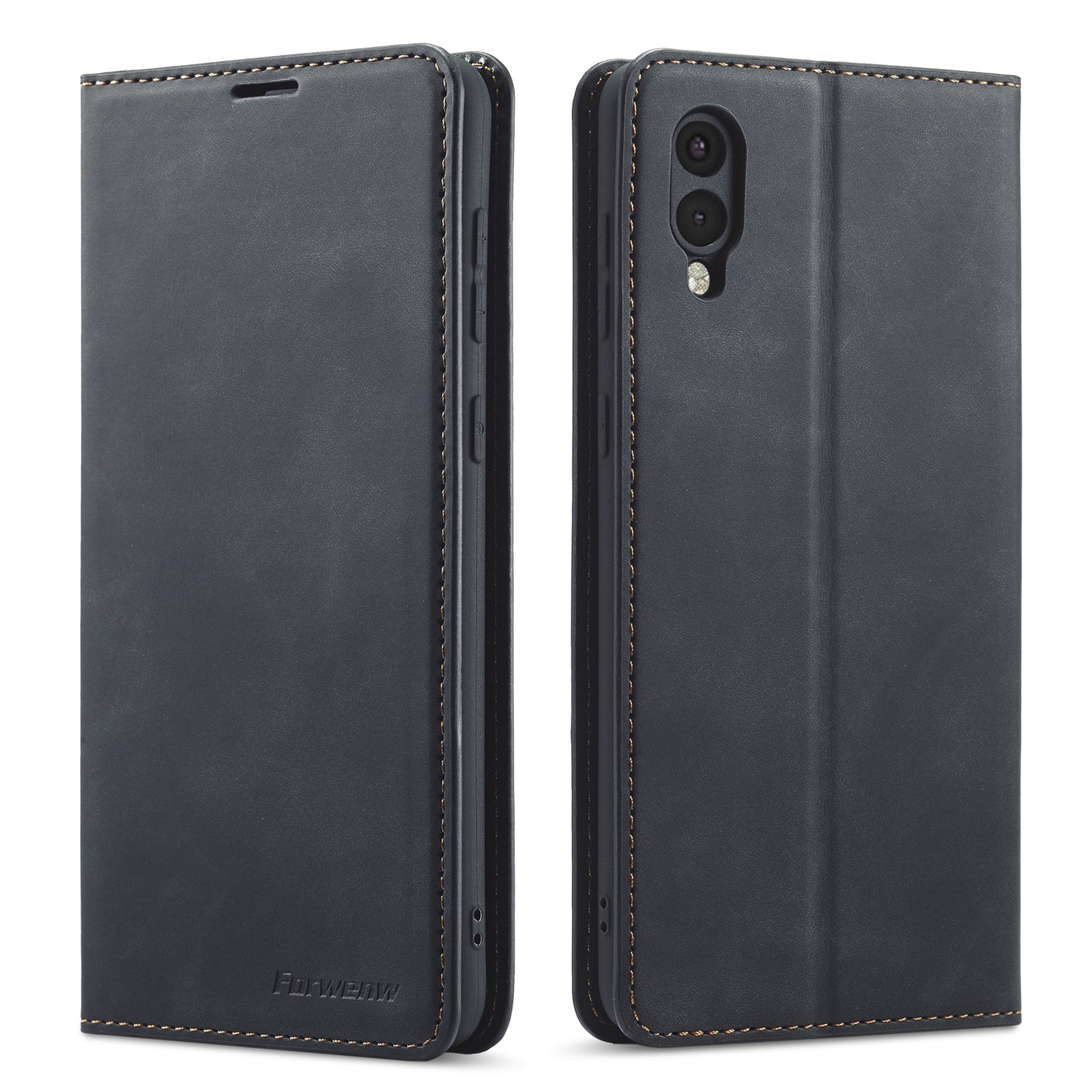 Illusion Slim Retro Leather Galaxy A02 Case Magnetic