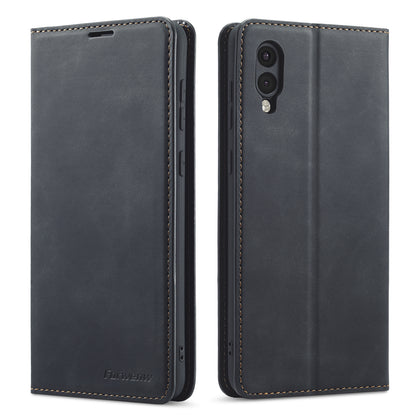 Illusion Slim Retro Leather Galaxy A02 Case Magnetic