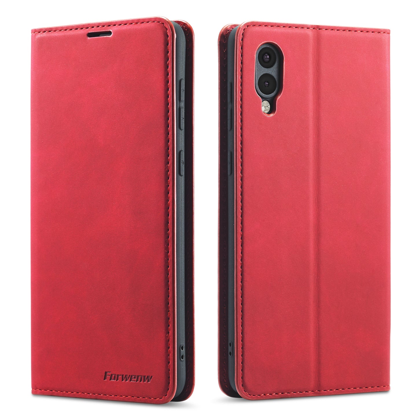 Illusion Slim Retro Leather Galaxy A02 Case Magnetic