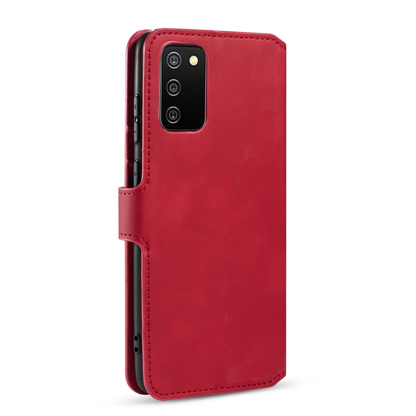 Retro Leather Edge Galaxy A02 Case with Hand Strap