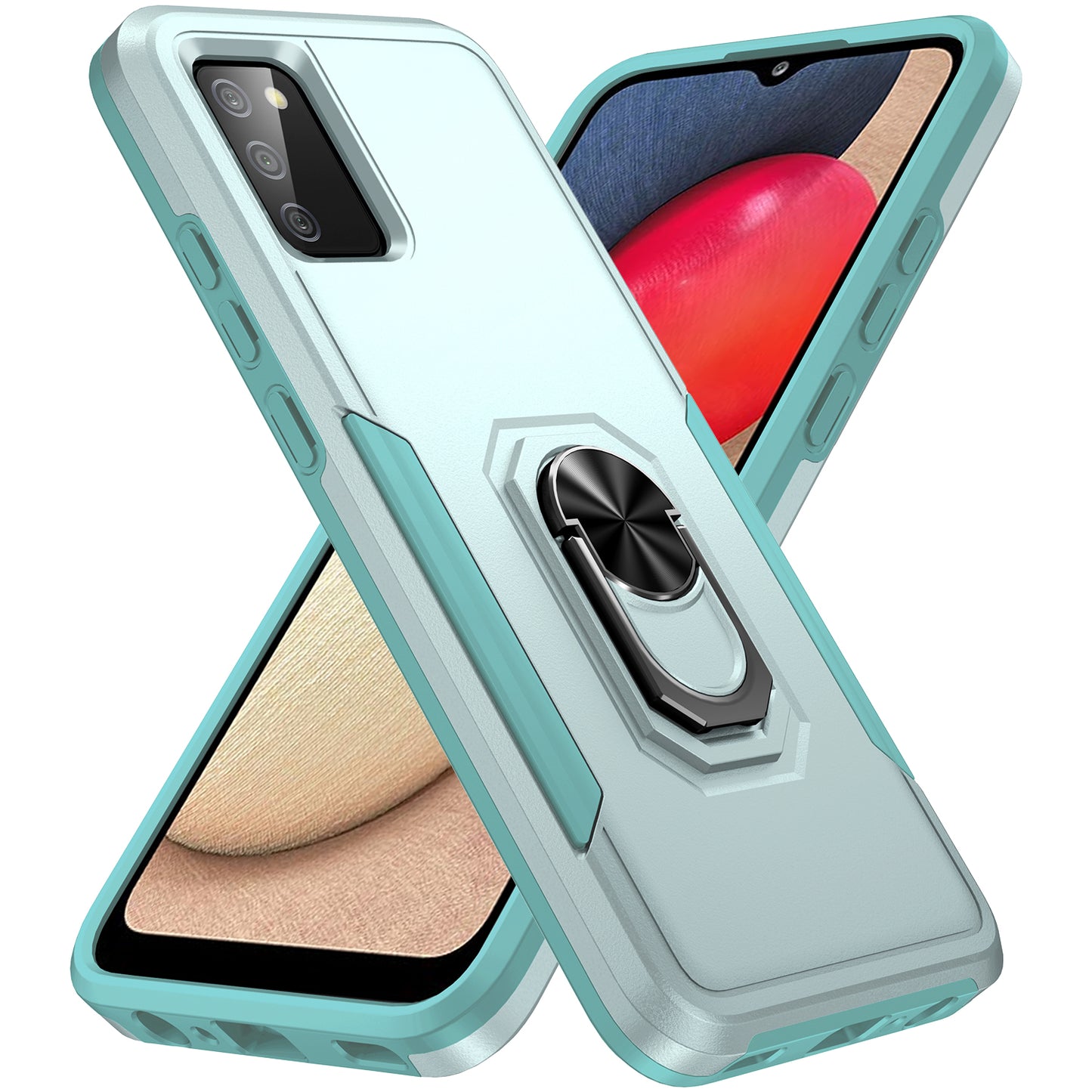 Pioneer Galaxy A02 Case Rotating Ring Stand