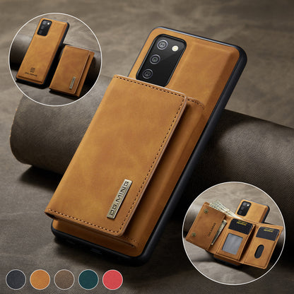 Retro Detachable Fold Wallet Galaxy A02s Case Magnetic Clip