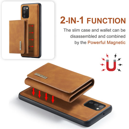 Retro Detachable Fold Wallet Galaxy A02s Case Magnetic Clip