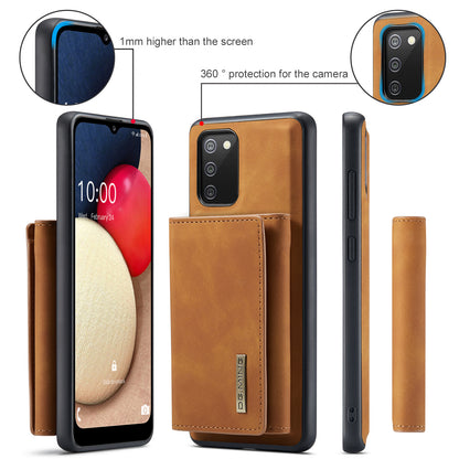 Retro Detachable Fold Wallet Galaxy A02s Case Magnetic Clip