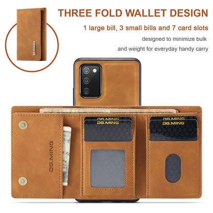 Retro Detachable Fold Wallet Galaxy A02s Case Magnetic Clip