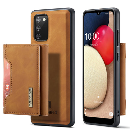 Retro Detachable Fold Card Holder Galaxy A02 Case Magnetic Clip