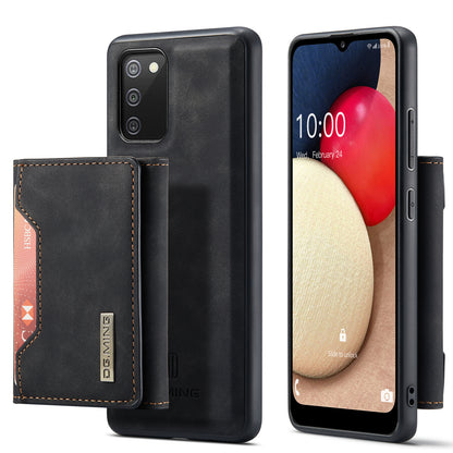 Retro Detachable Fold Card Holder Galaxy A02 Case Magnetic Clip