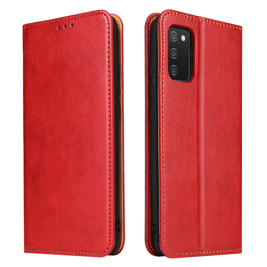 PU Leather Galaxy A02 Case Wallet Stand Texture Deluxe