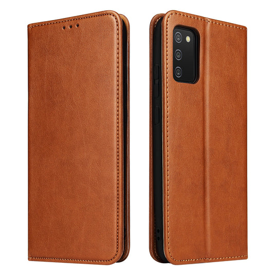 PU Leather Galaxy A02s Case Wallet Stand Texture Deluxe