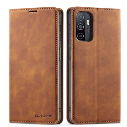 Illusion Slim Retro Leather Galaxy A03 Case Magnetic