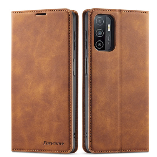 Illusion Slim Retro Leather Galaxy A03s Case Magnetic