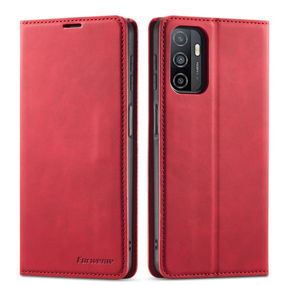 Illusion Slim Retro Leather Galaxy A03 Case Magnetic