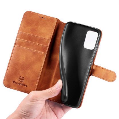 Retro Leather Edge Galaxy A03s Case with Hand Strap