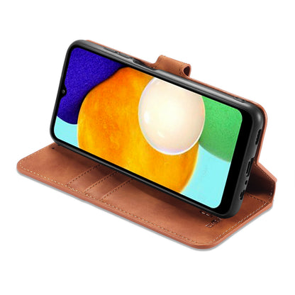 Retro Leather Edge Galaxy A03 Case with Hand Strap