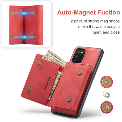 Retro Detachable Fold Wallet Galaxy A03s Case Magnetic Clip