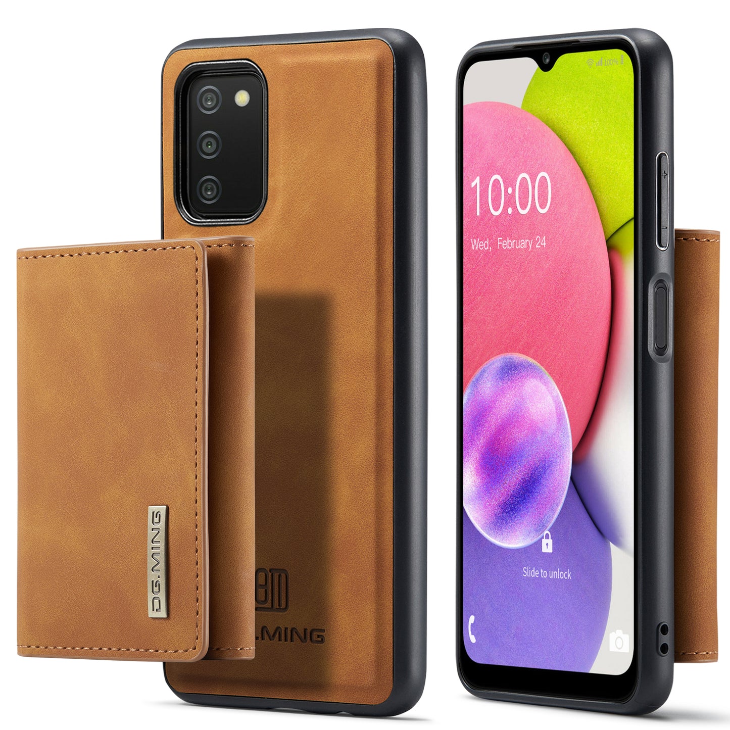 Retro Detachable Fold Wallet Galaxy A03s Case Magnetic Clip