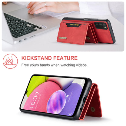 Retro Detachable Fold Card Holder Galaxy A03 Case Magnetic Clip