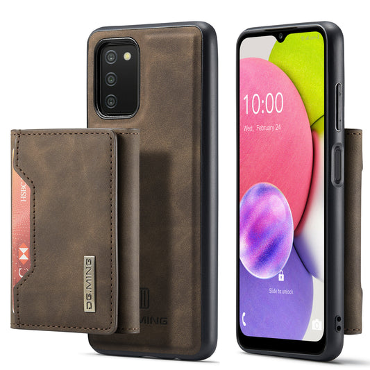 Retro Detachable Fold Card Holder Galaxy A03 Core Case Magnetic Clip