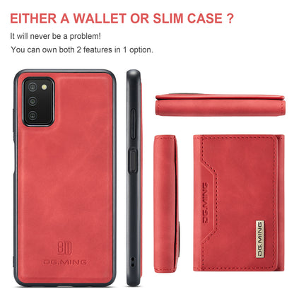 Retro Detachable Fold Card Holder Galaxy A03s Case Magnetic Clip