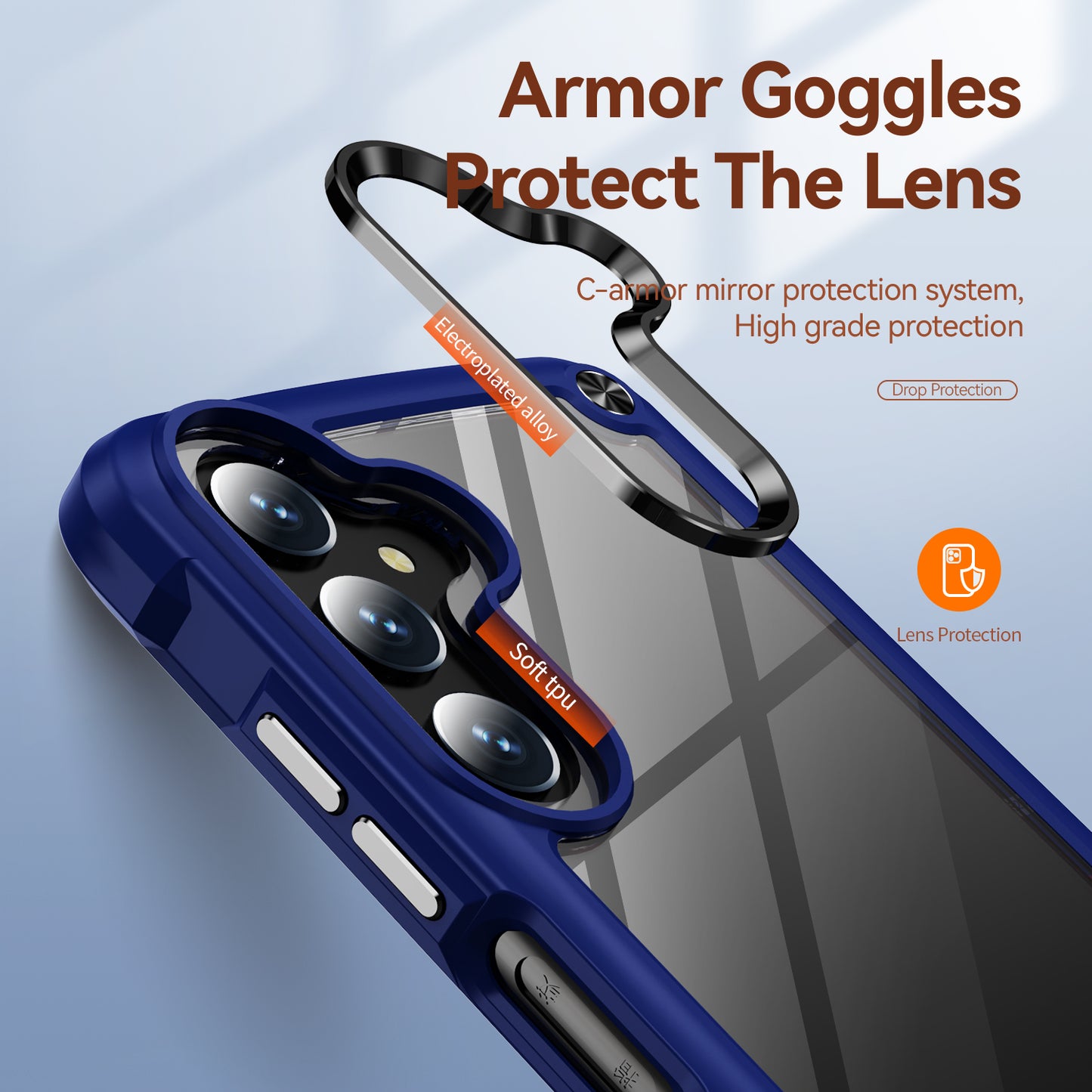 Goldwing Camera Protection Clear Galaxy A05s Case