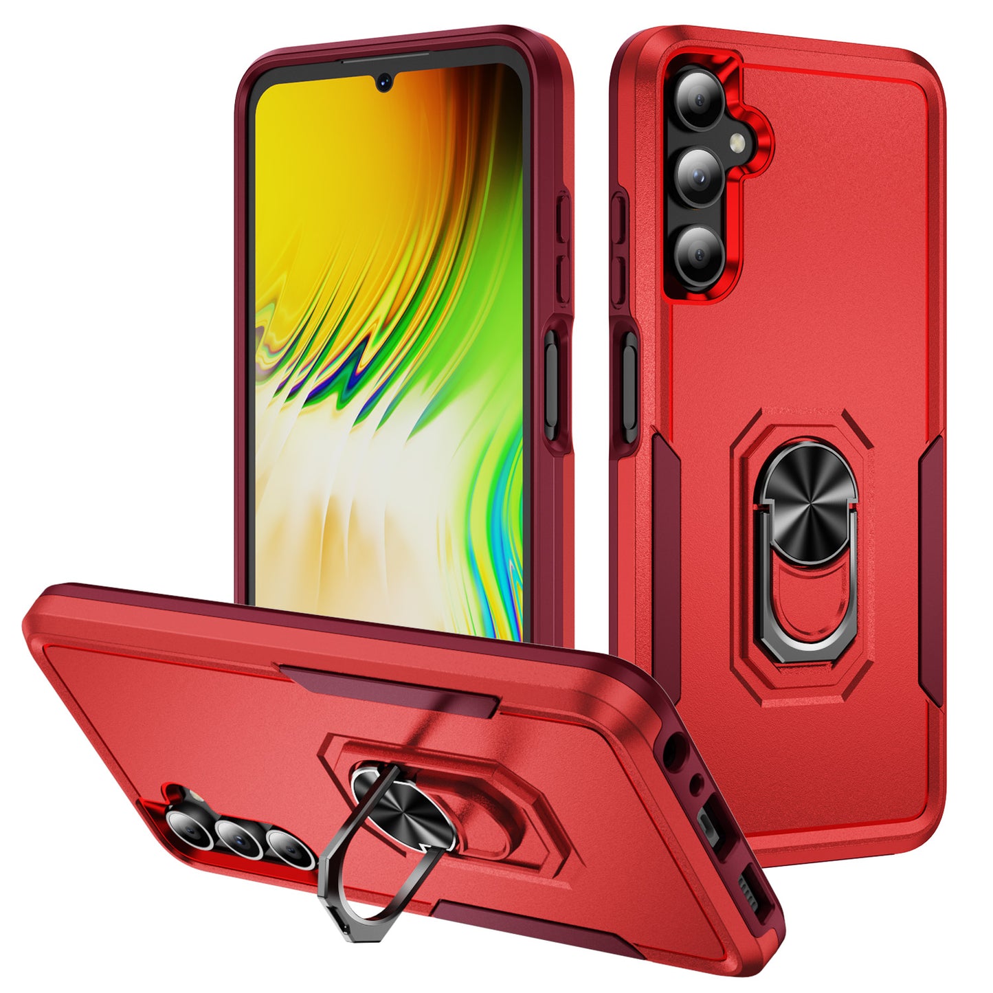 Pioneer Galaxy A55 Case Rotating Ring Stand