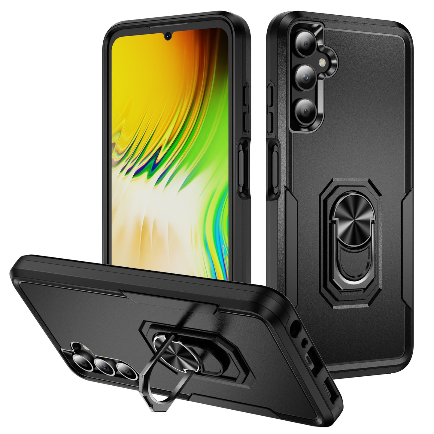 Pioneer Galaxy A05 Case Rotating Ring Stand