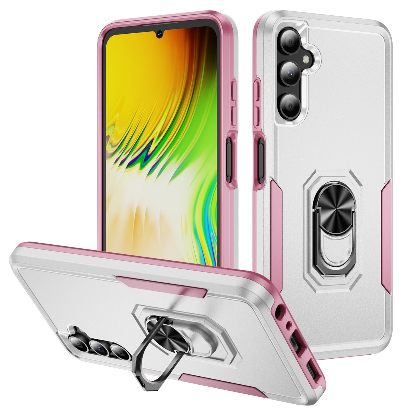 Pioneer Galaxy A05s Case Rotating Ring Stand